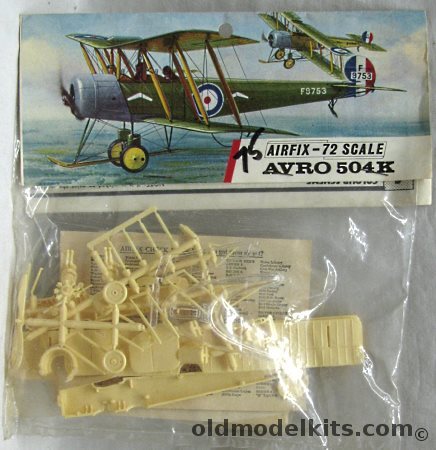 Airfix 1/72 Avro 504K Type Three - Bagged, 128 plastic model kit